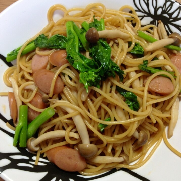 春だね〜♡ 菜の花の和風バター醤油パスタ